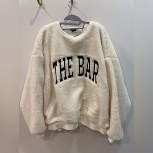The Bar Cream Sherpa with Black Accents